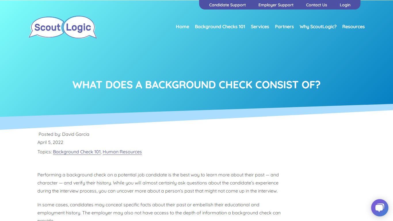 What Does a Background Check Consist Of? - Scout Logic Screening