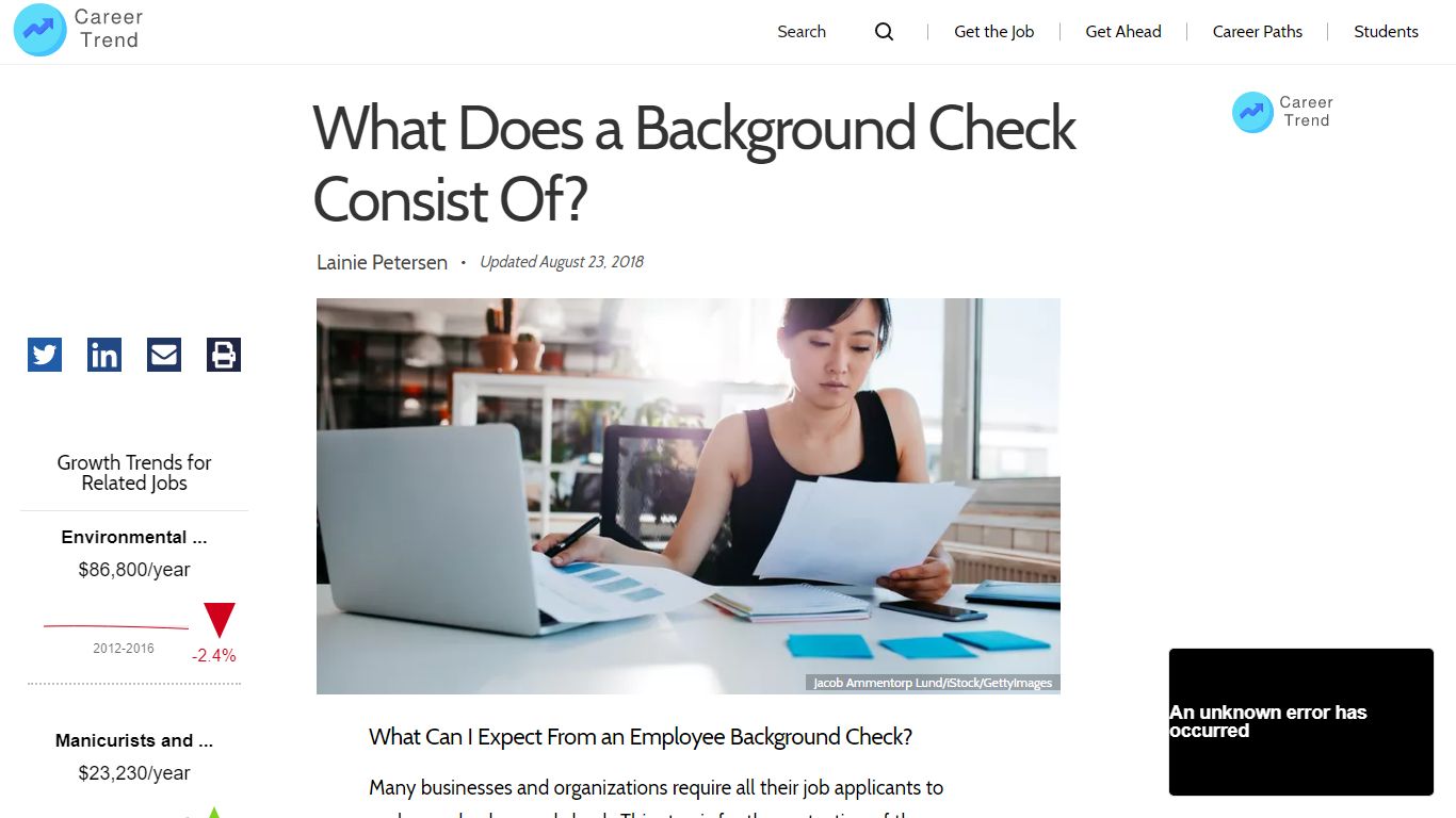 What Does a Background Check Consist Of? - Career Trend